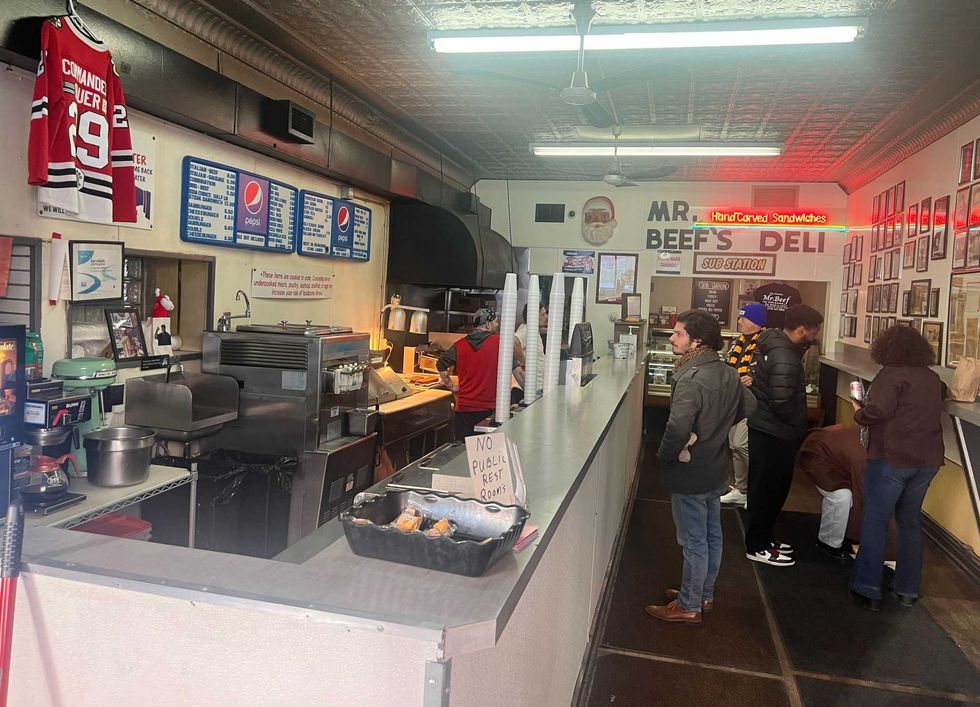 interior of Mr. Beef