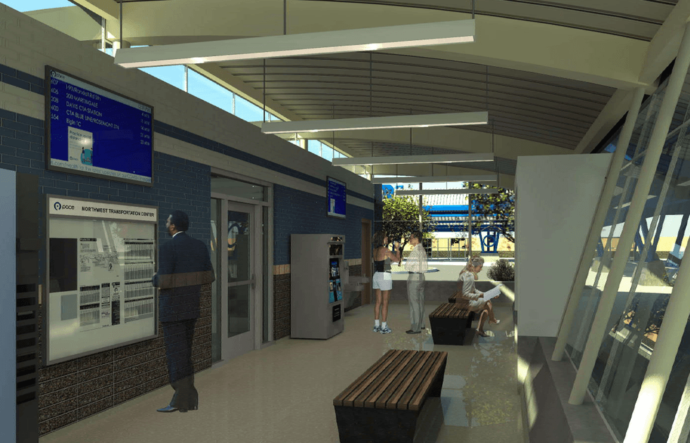 interior of transfer center