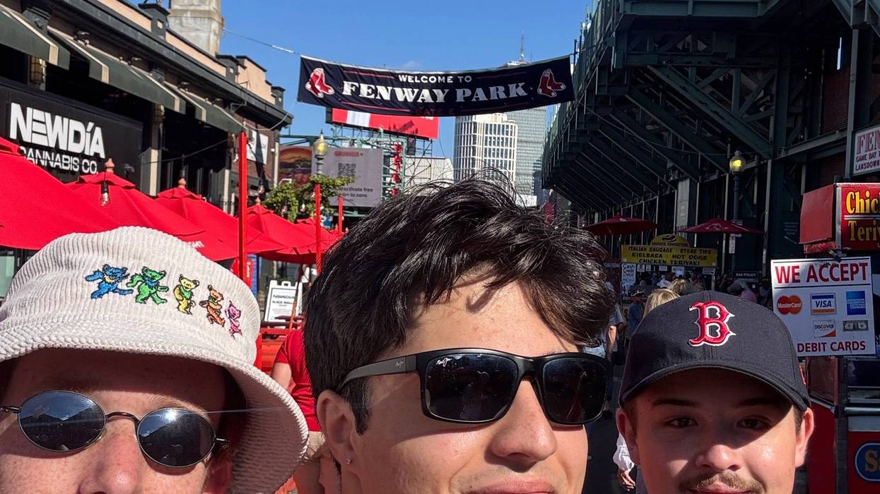 Intern Stefano at Fenway