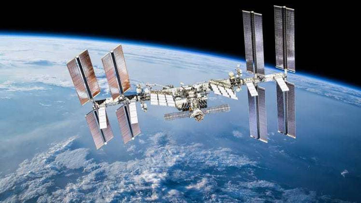 International Space Station in low-Earth orbit.