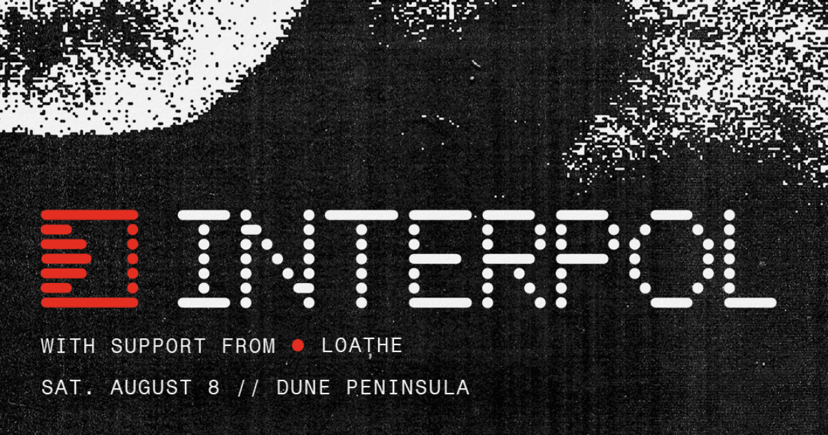Interpol at Dune Peninsula