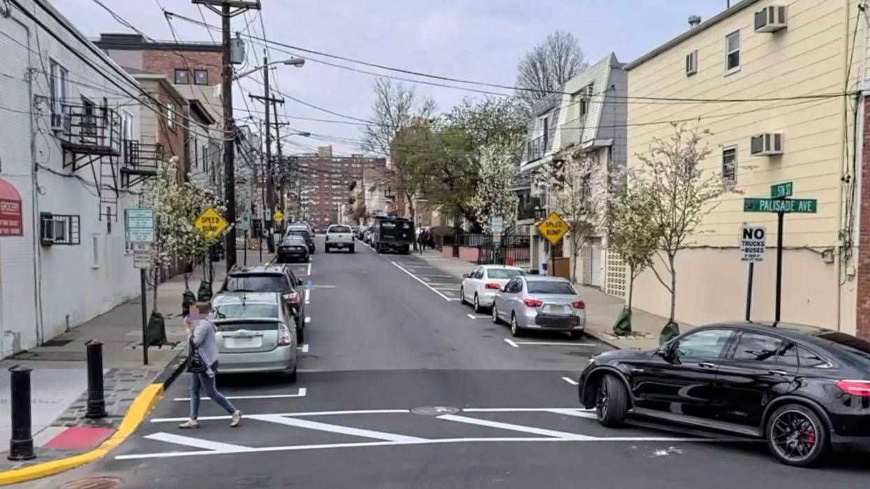Intersection of Fifth Street and Palisade Avenue in Union City, N.J.