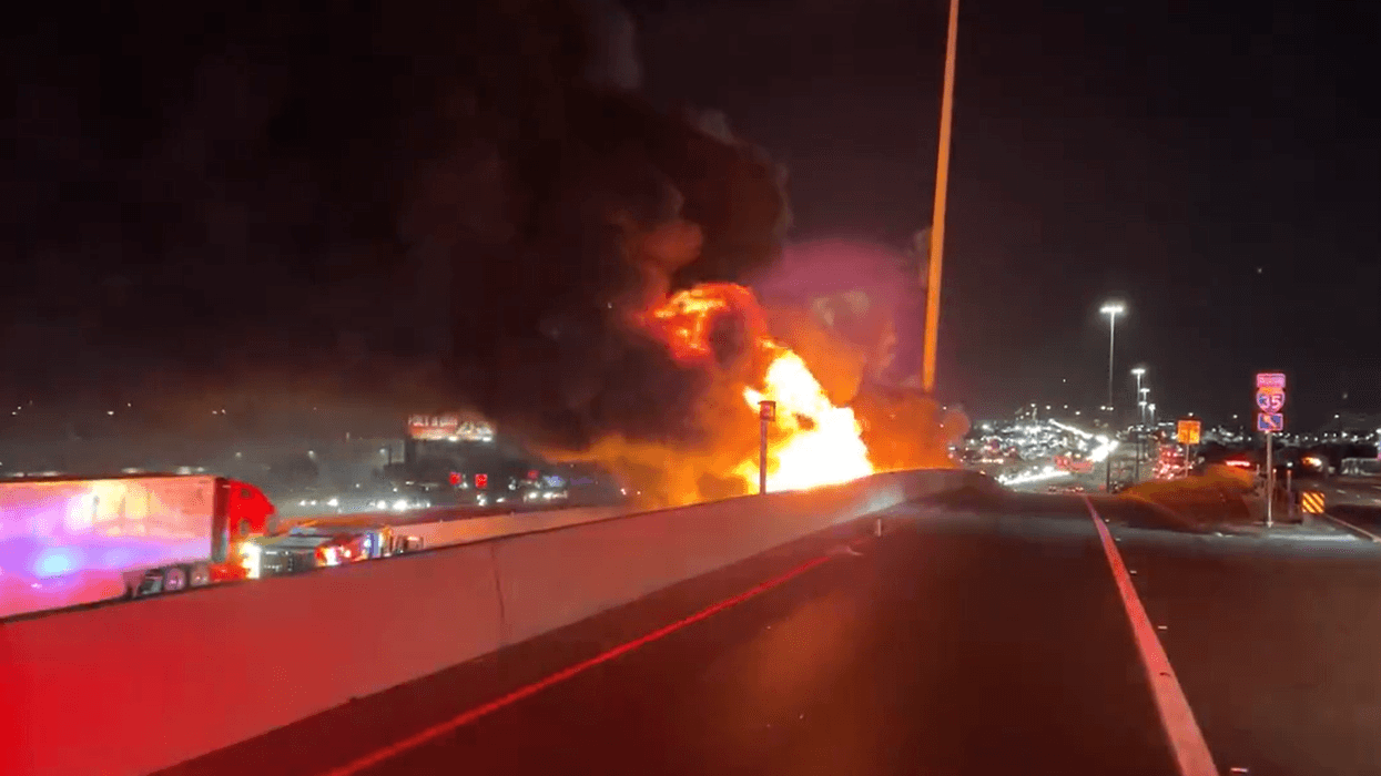 Interstate 35 fire