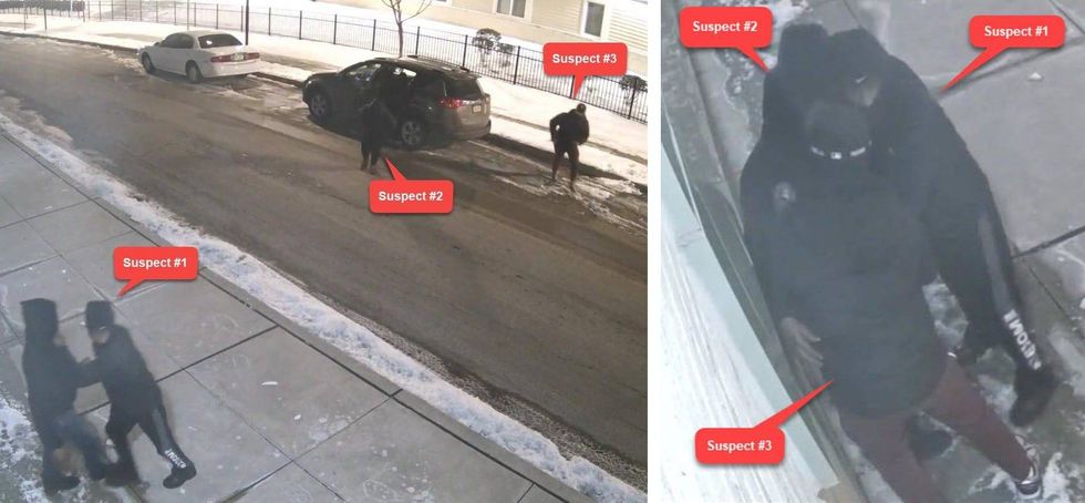 Investigators believe three men exited a gray Toyota Rav4 and robbed William Carter.