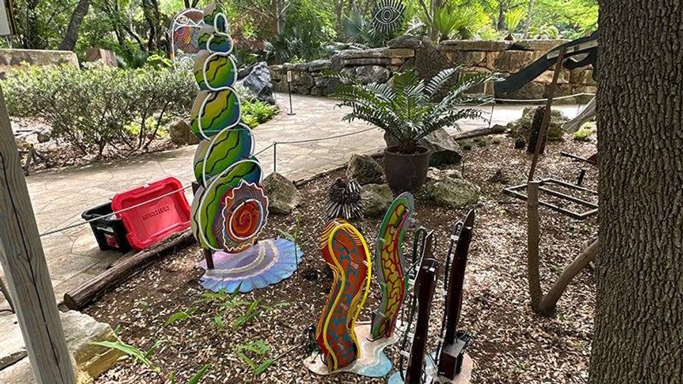 Ion Art / Hermit Crab with Seaweed Foliage / Surreal Garden 2023