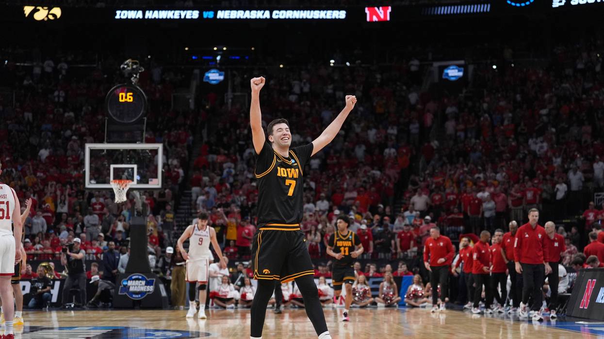 Ninth-seeded Iowa continues improbable March run, beating Nebraska 77-71 to reach Elite Eight