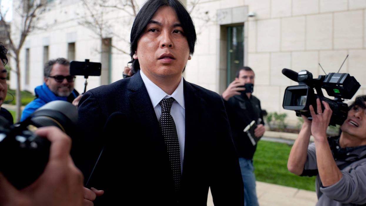 Ippei Mizuhara, former interpreter for Los Angeles Dodgers baseball star Shohei Ohtani expected to be sentenced for bank and tax fraud arrives at federal court on Thursday, Feb. 6, 2025, in Santa Ana, Calif.
