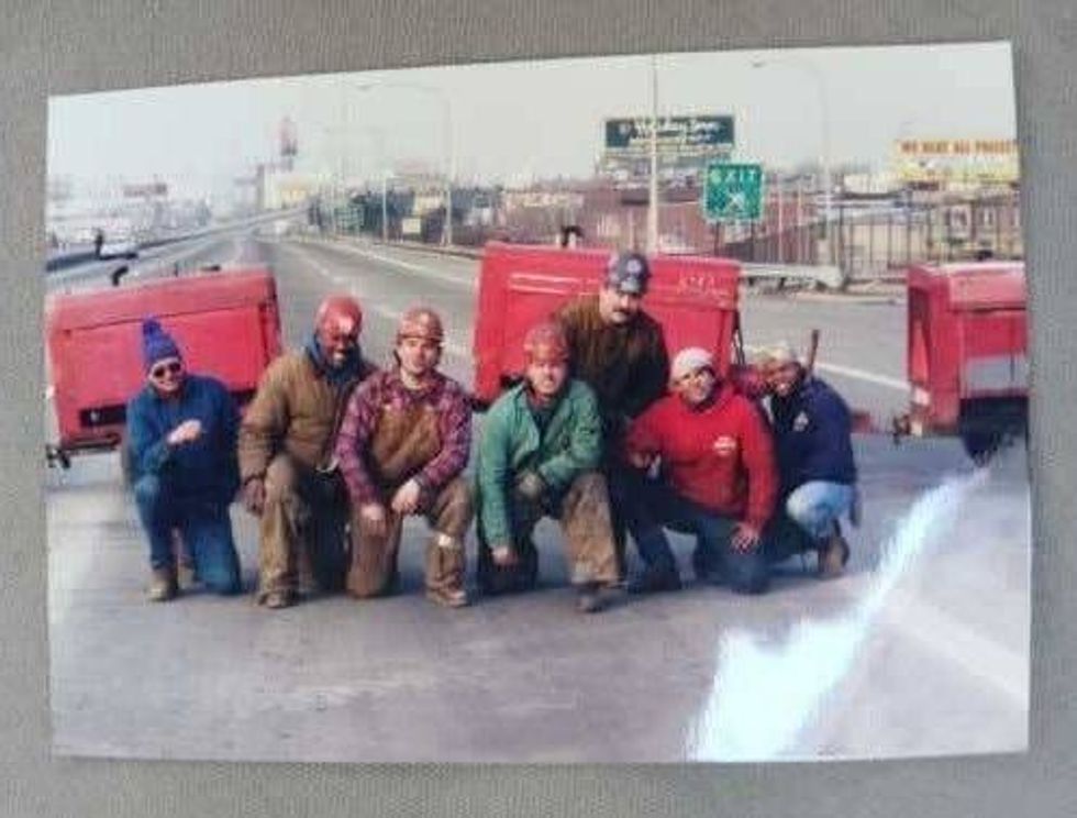 Ironworkers repairing I-95 in 1996