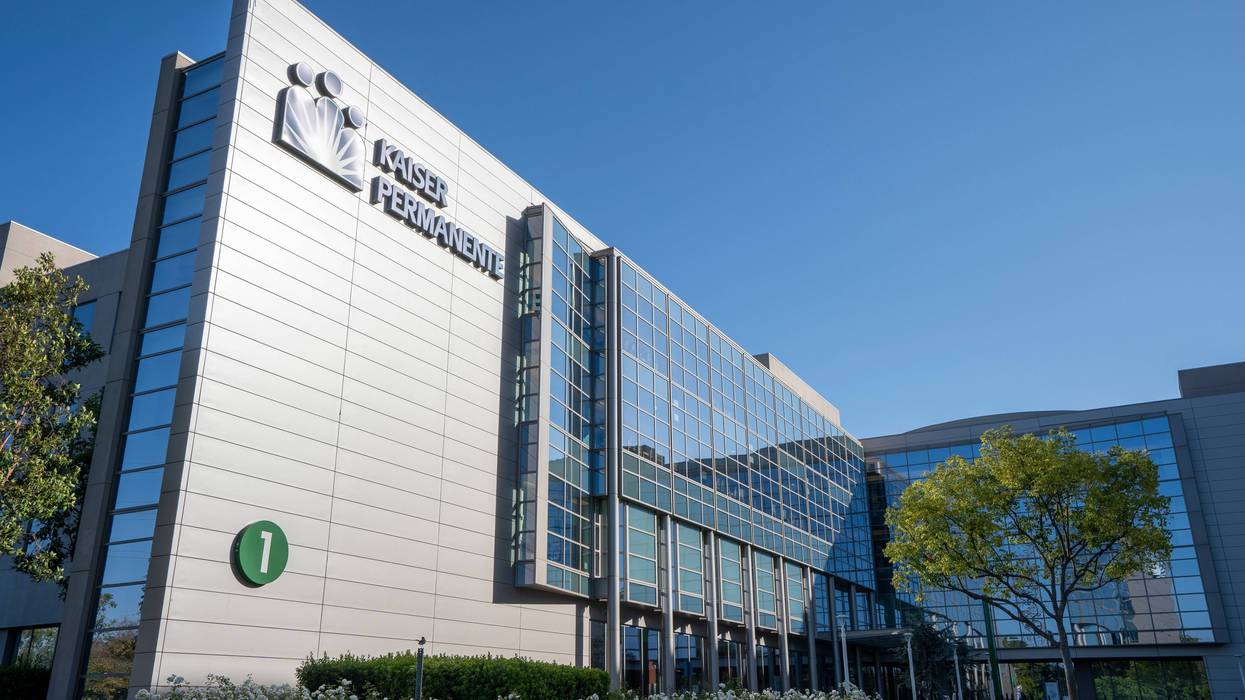 Irvine, CA, USA - May 7, 2022: Kaiser Permanente Irvine Medical Center in Orange County, California. Kaiser Permanente is an American integrated managed care consortium.