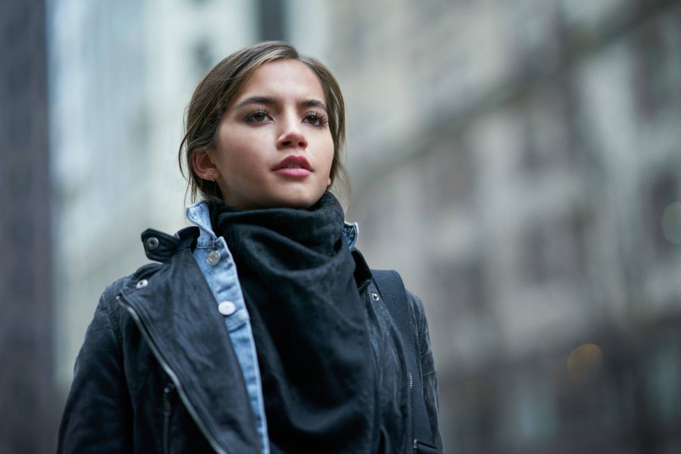 Isabela Merced in a still from