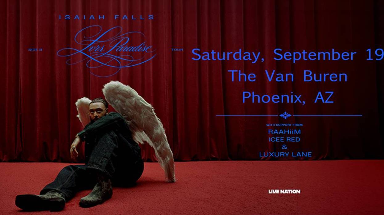 Isaiah Falls 'Luv's Paradise' concert: man with angel wings, Phoenix Sept 19 at The Van Buren.
