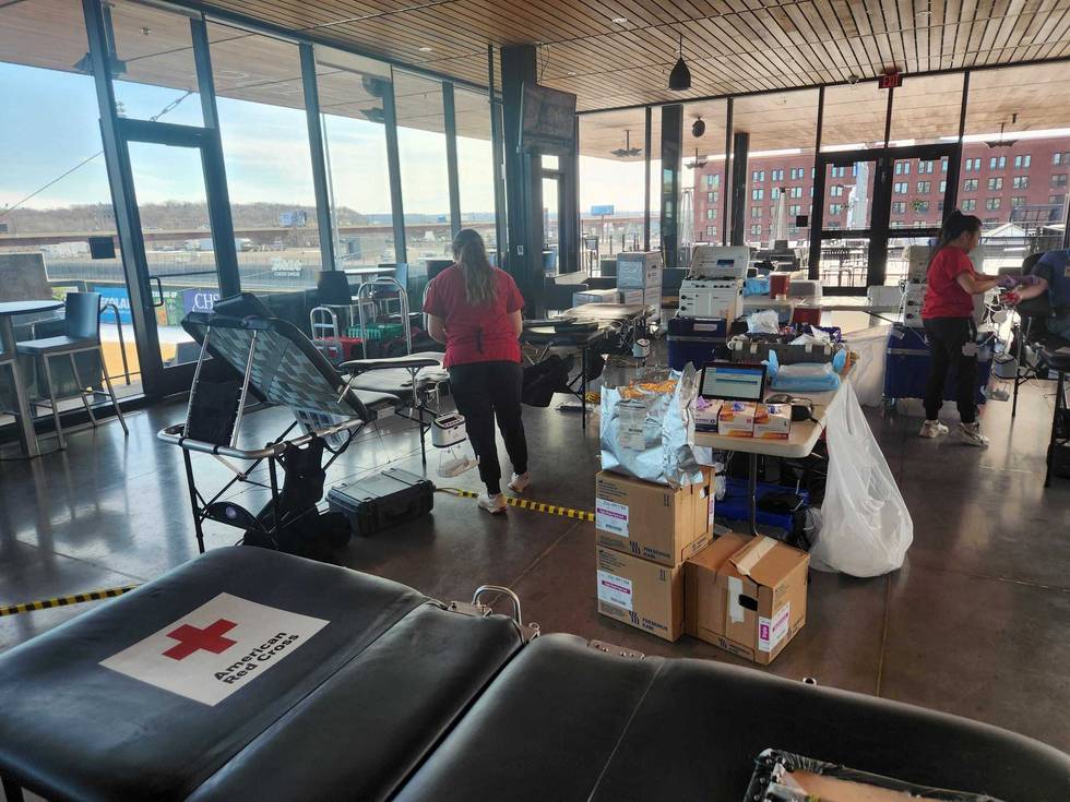 It's a beautiful day for a blood drive at CHS Field in St. Paul, the home of the St. Paul Saints.