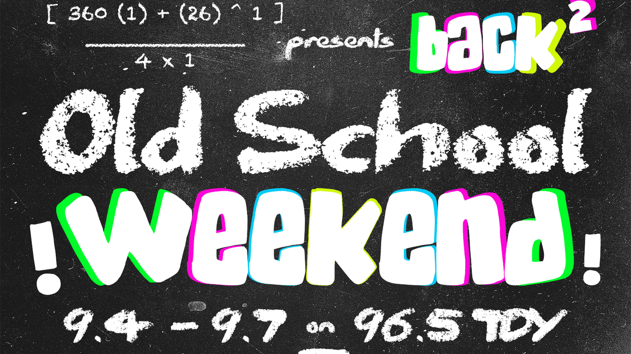 It's Back 2 Old School weekend on 96.5 TDY