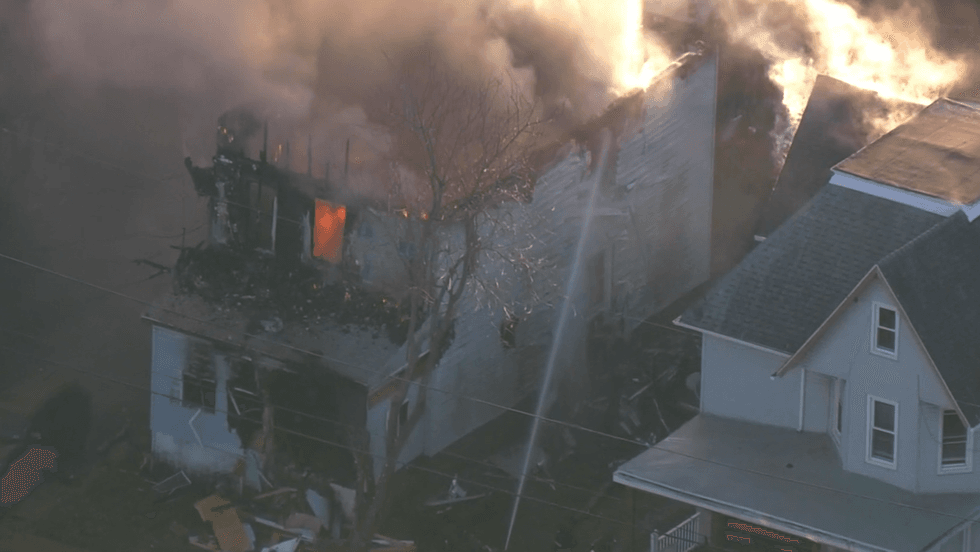 It took fire crews more than an hour to contain the blaze.