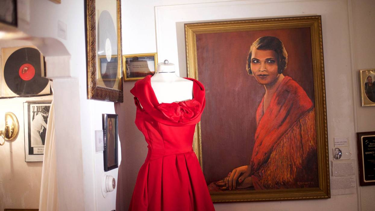 Items once belonging to opera singer, civil rights activist and Philadelphia icon Marian Anderson are displayed at the Marian Anderson Museum in Philadelphia.