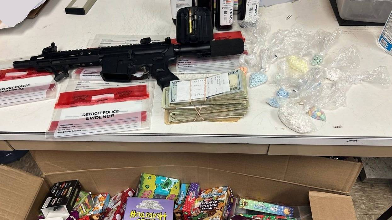 Items seized Detroit police.