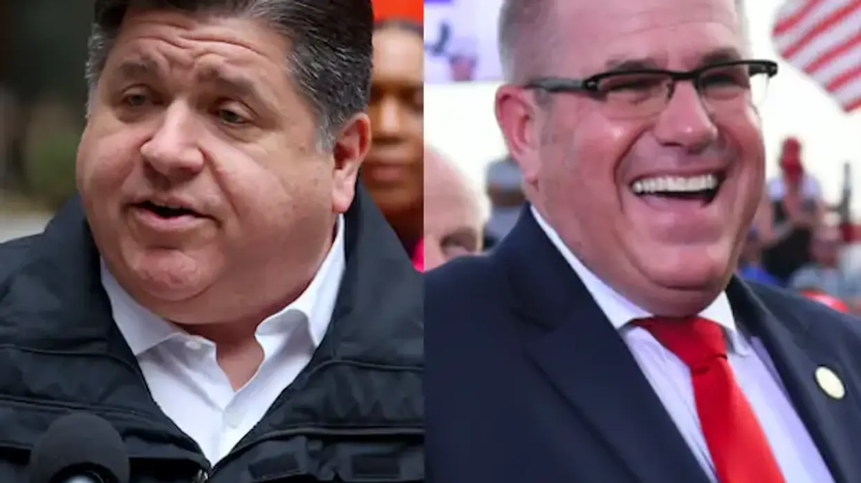 J.B. Pritzker and Darren Bailey