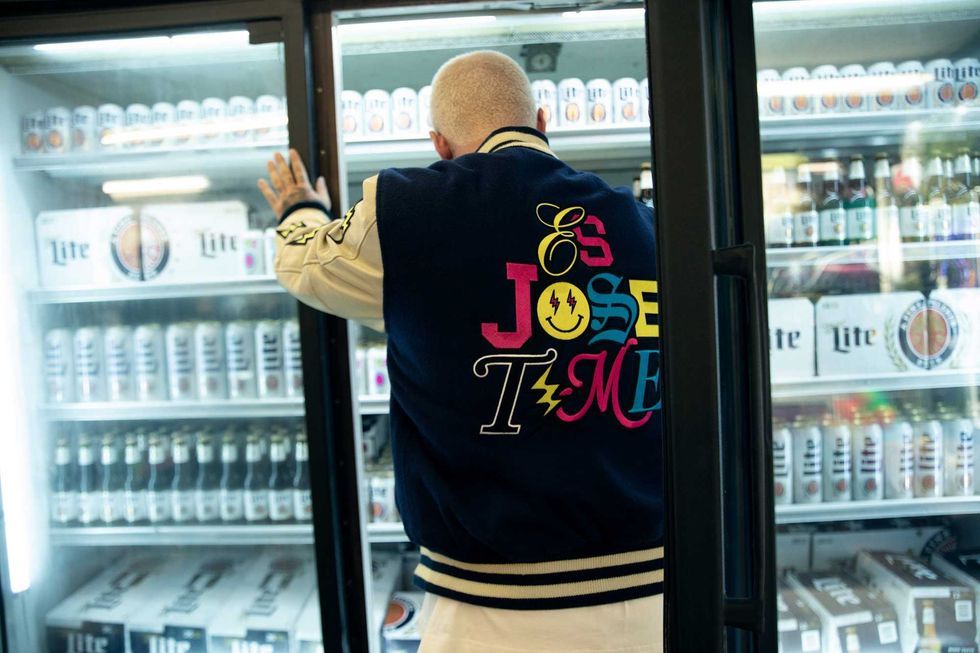 J Balvin x Miller Lite merch