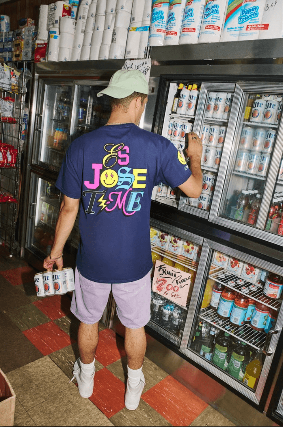 J Balvin x Miller Lite merch