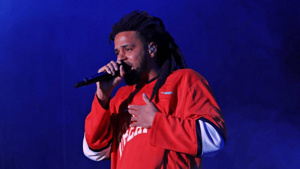 J. Cole performs at the 2024 Dreamville Music Festival