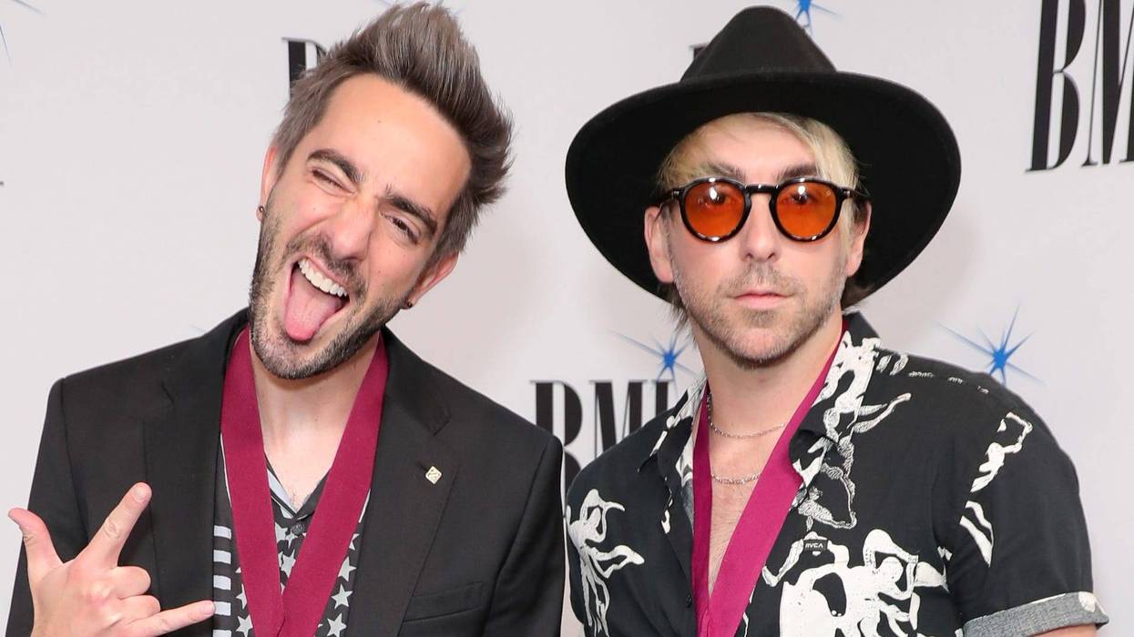 Jack Barakat and Alex Gaskarth of All Time Low