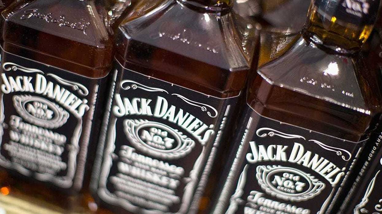 Jack Daniels Tennessee Whiskey is offered for sale at a liquor store on February 3, 2015 in Chicago, Illinois.