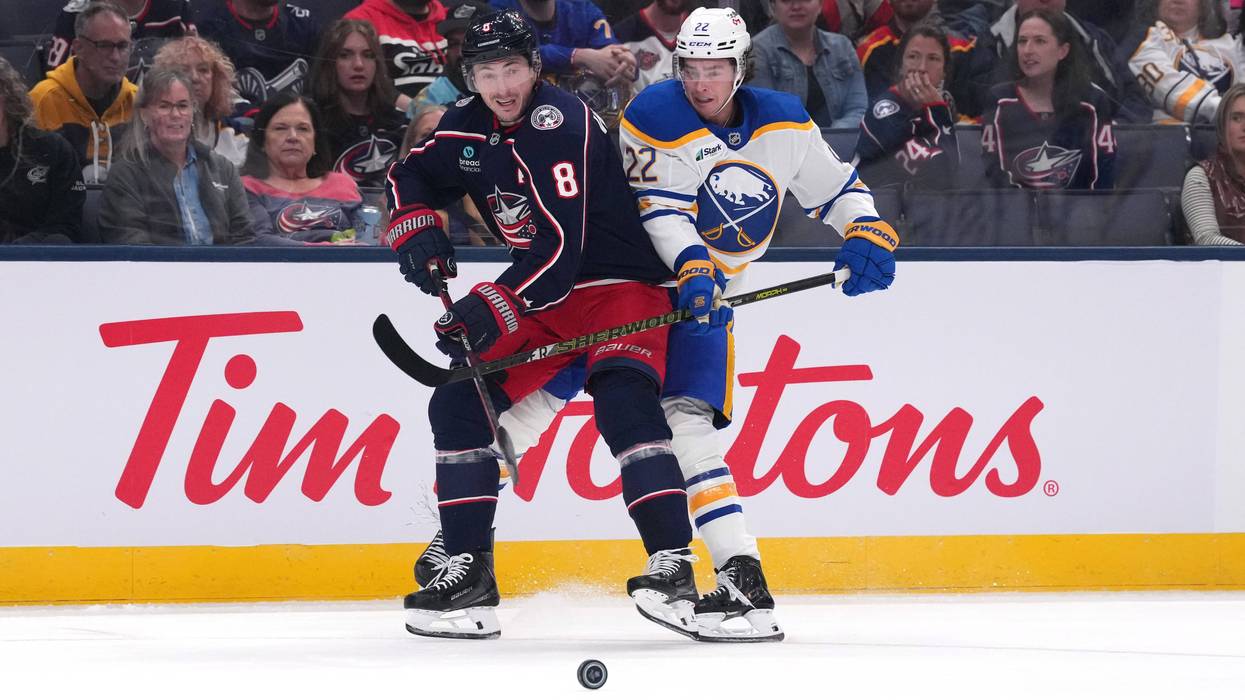 Sabres doubled up in season opener at Columbus