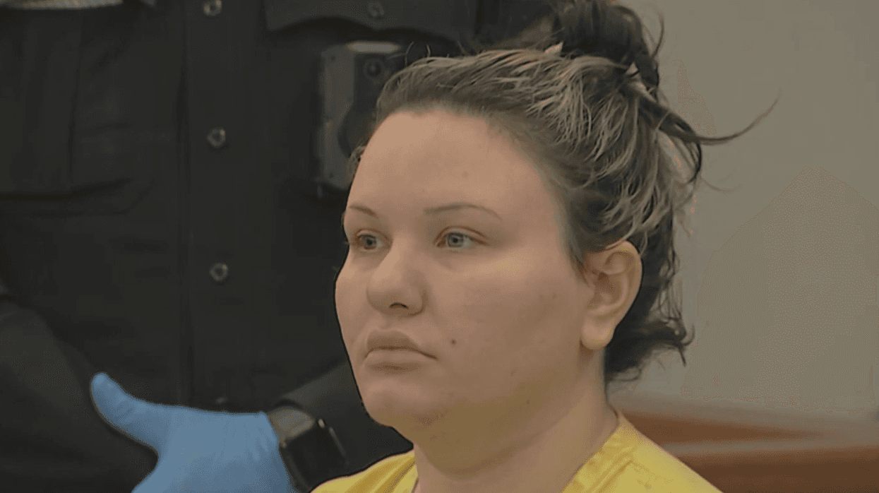 Jaclyn Diiorio attends her detention hearing in a Camden County courtroom.