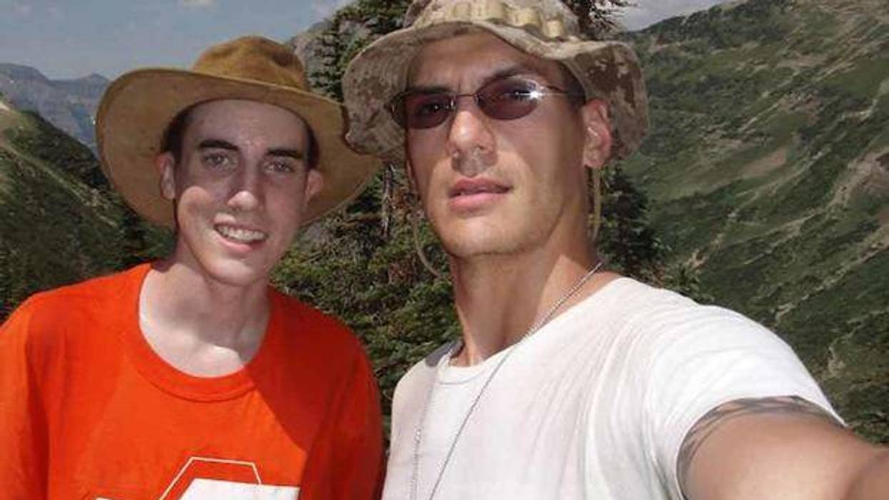 Jacob and Austin Tice at Glacier National Park.