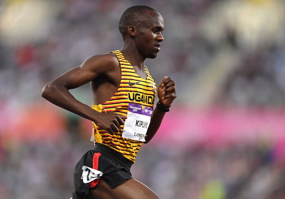Jacob Kiplimo of Team Uganda competes during the Men