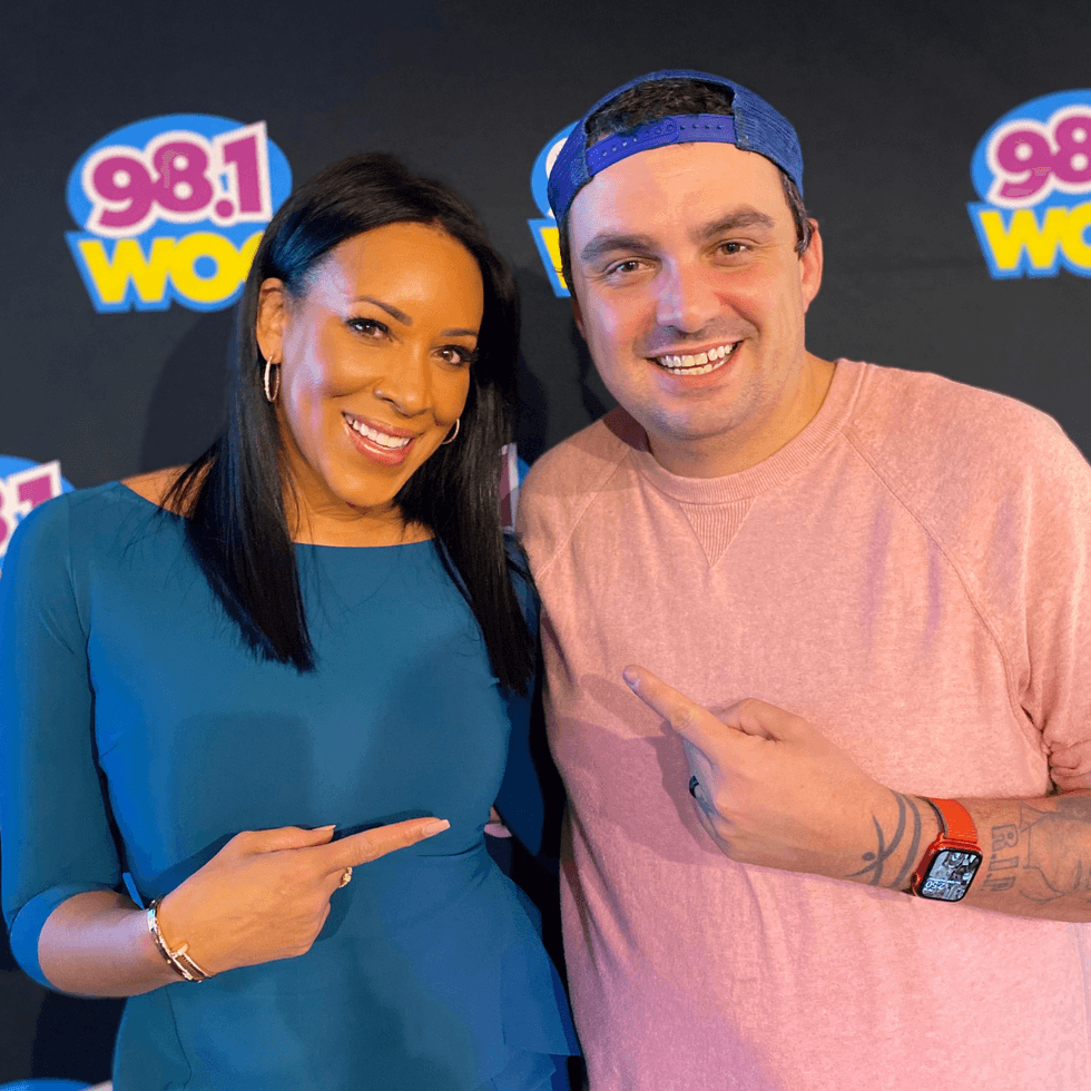 Jacqueline London - NBC 10 with Coop at the 2021 98.1 WOGL Loves Our Kids Radiothon presented by Fulton Bank