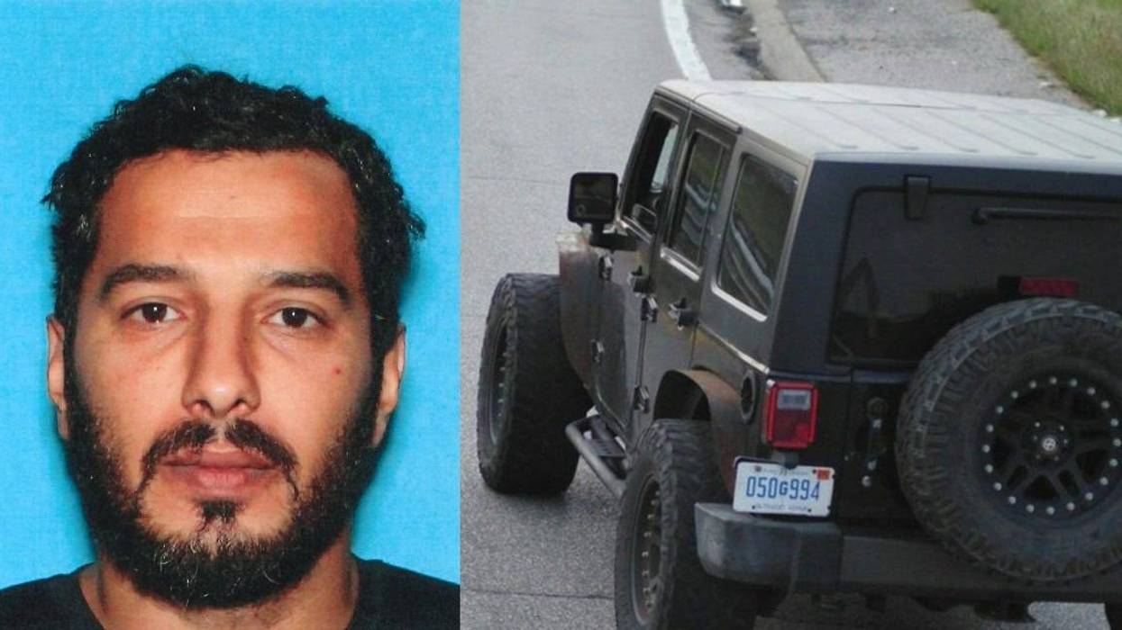 Jafar Almaarej and his black Jeep