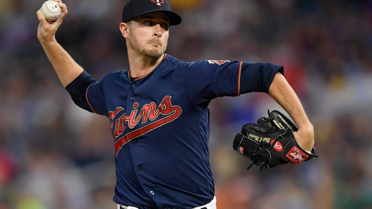 Jake Odorizzi with the pitch