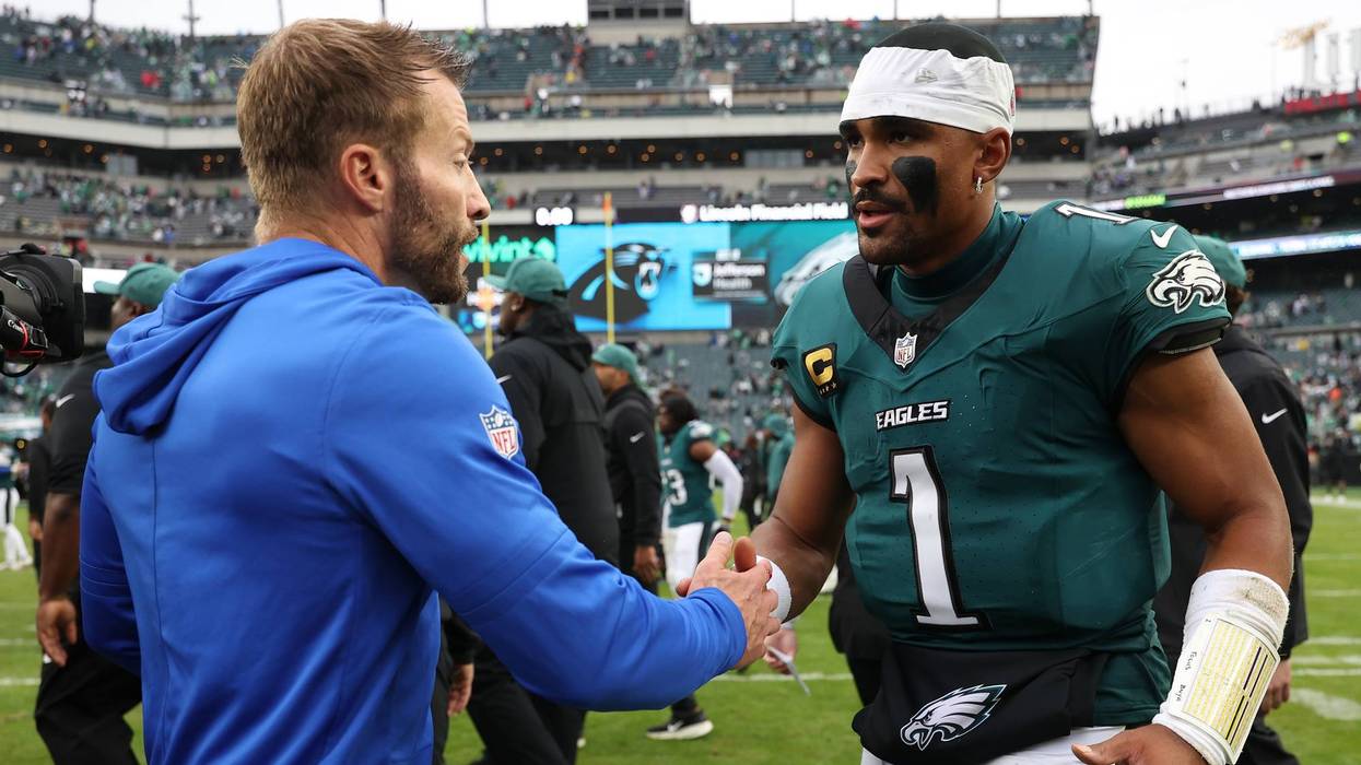Jalen Hurts and Sean McVay