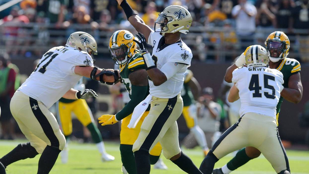Jameis Winston in the Saints win over the Packers
