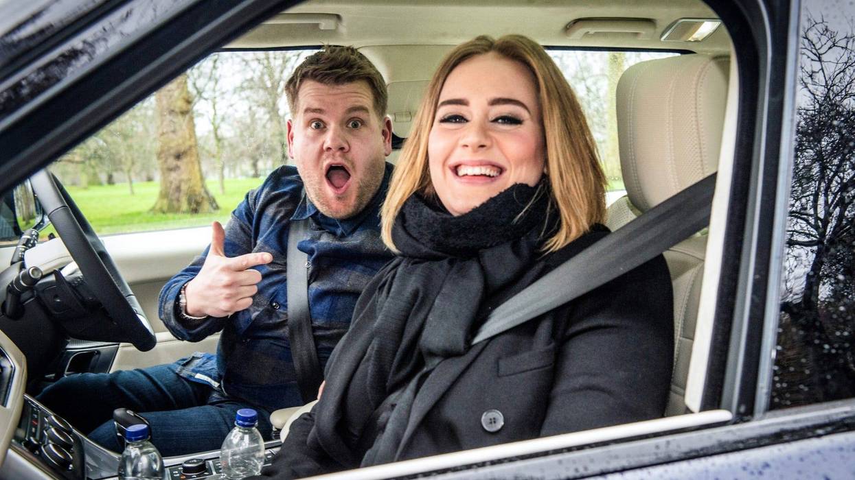 James Corden and Adele