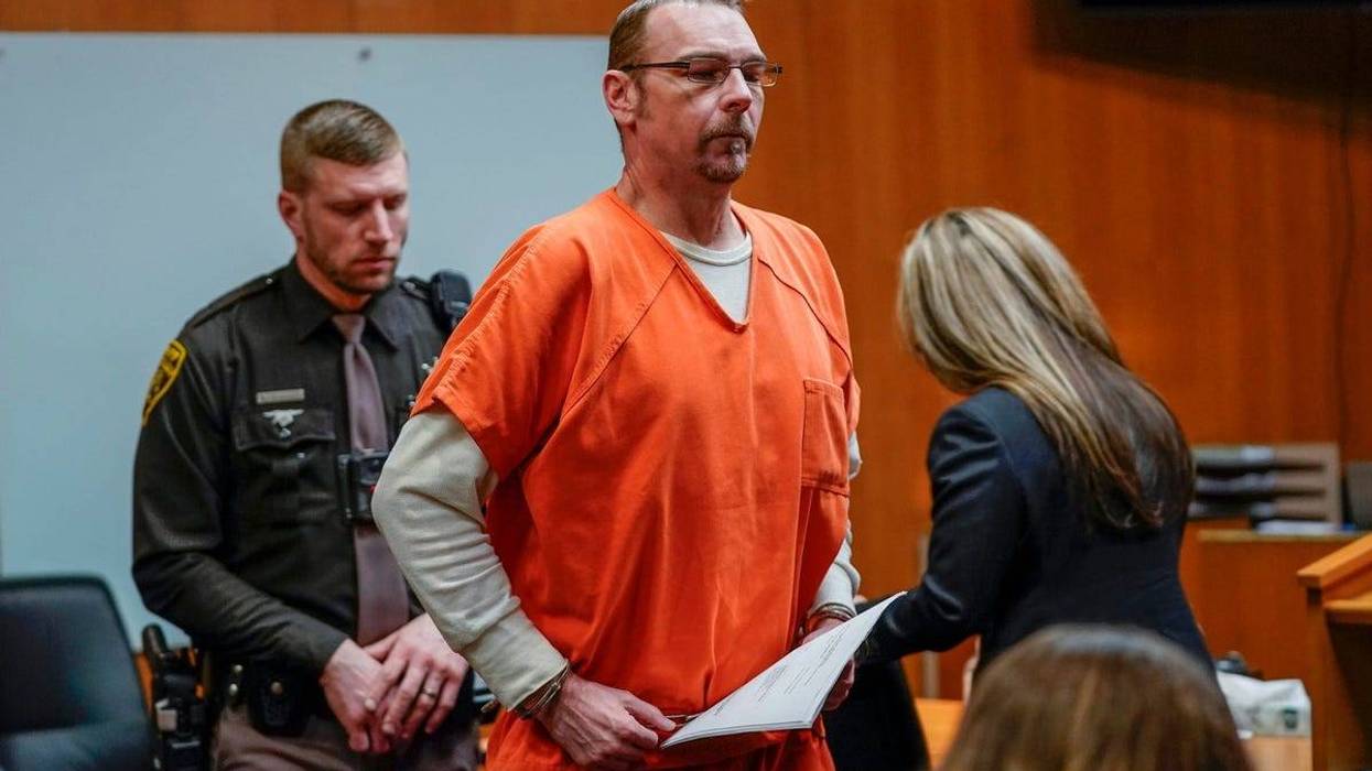 James Crumbley exits the Oakland County Courtroom of Judge Cheryl Matthews on Wednesday, Feb. 21, 2024.