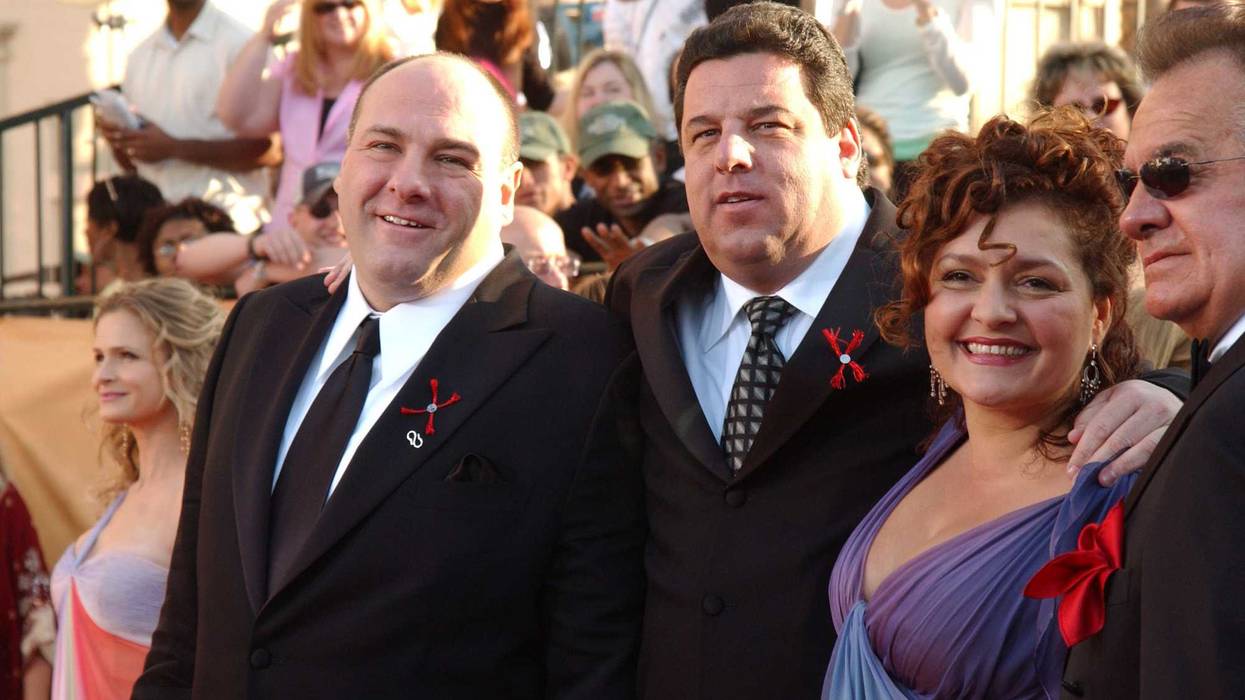 James Gandolfini, Steve Schirripa, Aida Turturro and Tony Sirico at the 2005 Screen Actors Guild Awards