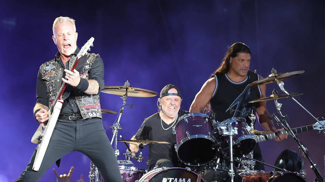 James Hetfield, Robert Trujillo and Lars Ulrich of Metallica