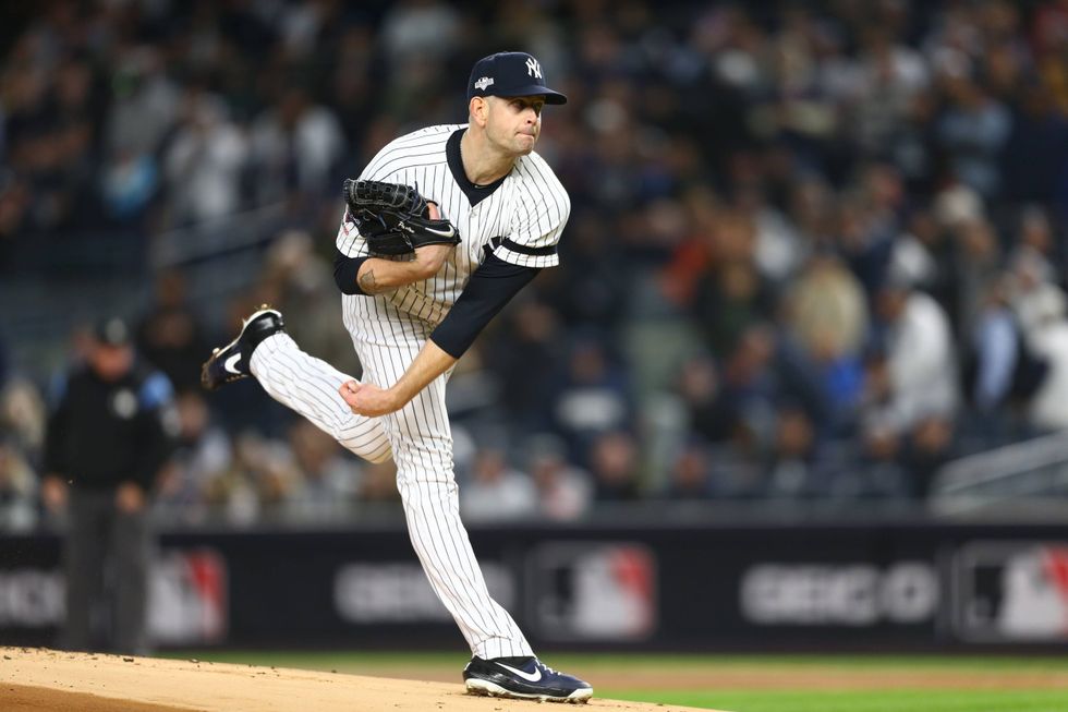 James Paxton delivers to home plate during the 2019 ALCS