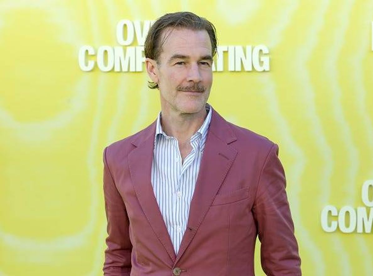 James Van Der Beek arrives at the premiere of Prime Video Series "Overcompensating" at Hollywood Palladium on May 14, 2025 in Los Angeles, California. (Photo by Kevin Winter/Getty Images)