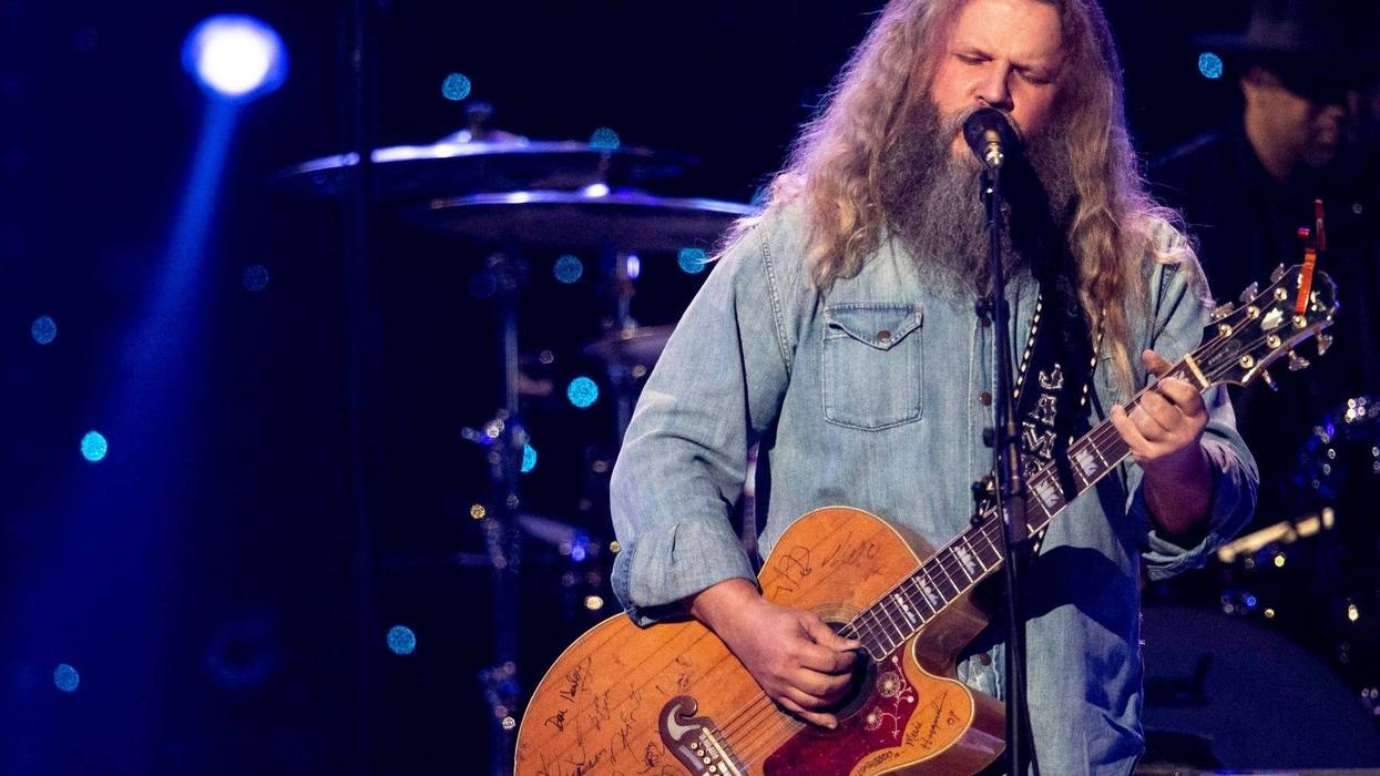 Jamey Johnson performs on stage