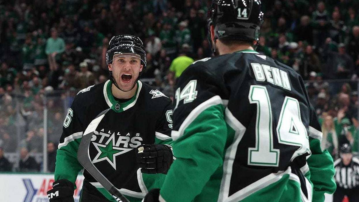 Jamie Benn and Mikko Rantanen