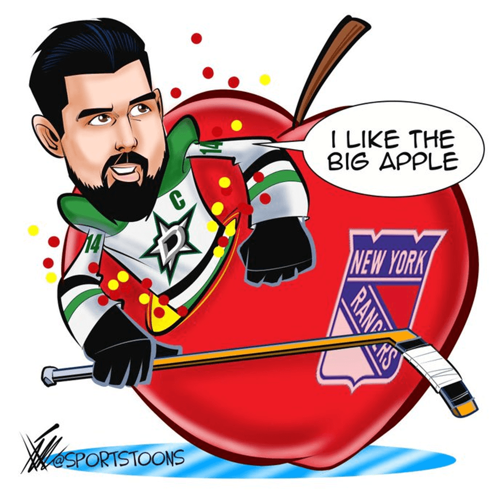 Jamie Benn cartoon
