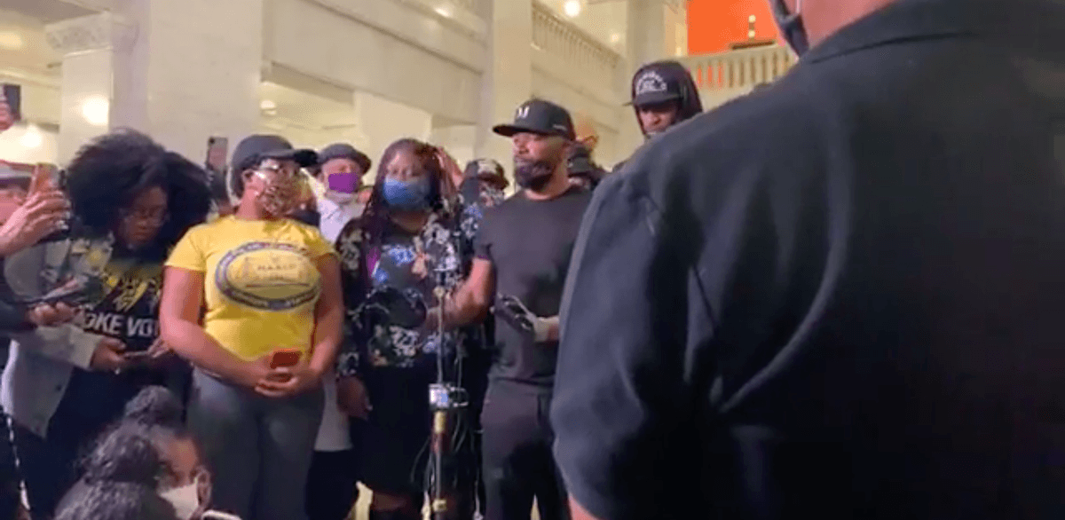 Jamie Foxx and Stephen Jackson