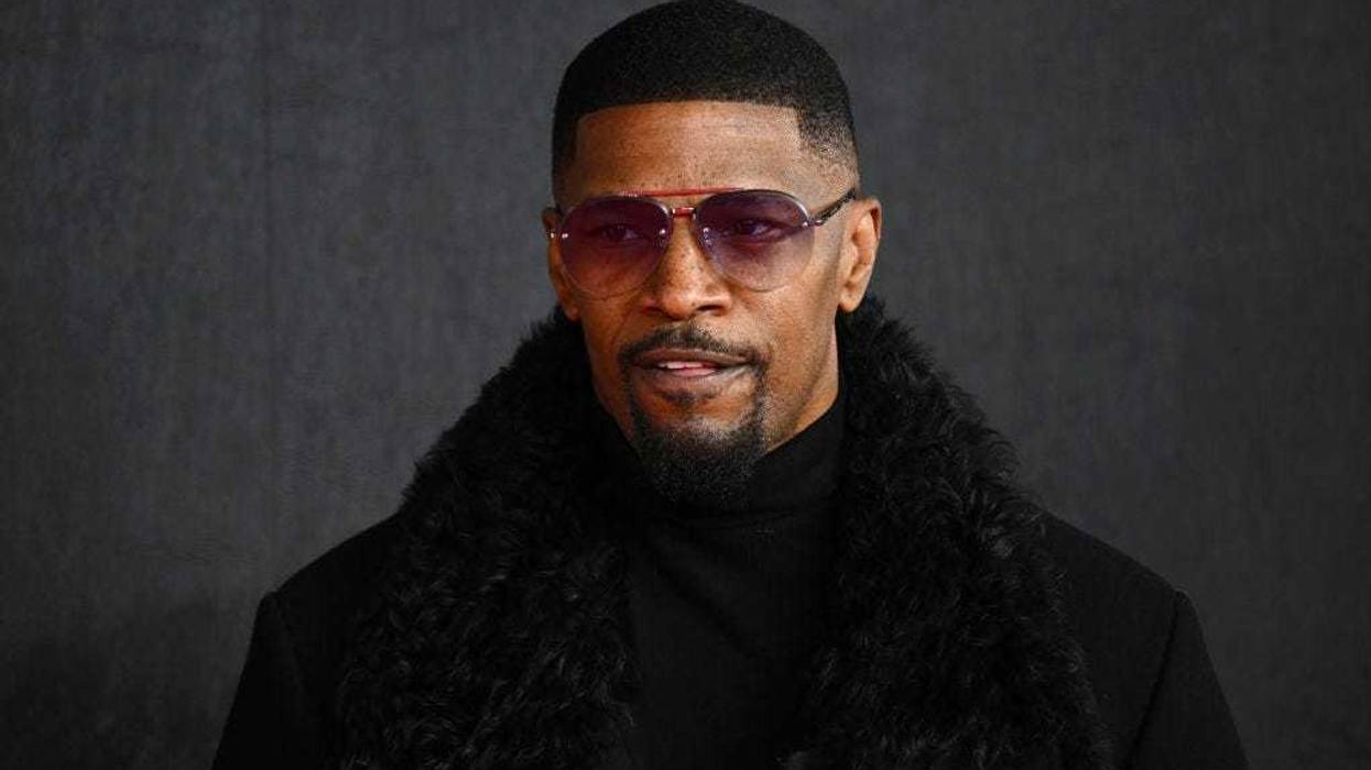 Jamie Foxx attends the "Creed III" European Premiere at Cineworld Leicester Square on February 15, 2023 in London, England. (Photo by Joe Maher/Getty Images)