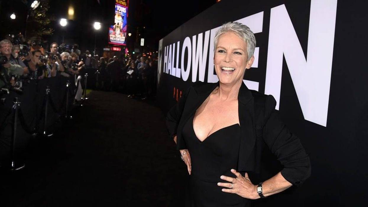 Jamie Lee Curtis arrives at the premiere of Universal Pictures' "Halloween" at the TCL Chinese Theatre on October 17, 2018 in Los Angeles, California.