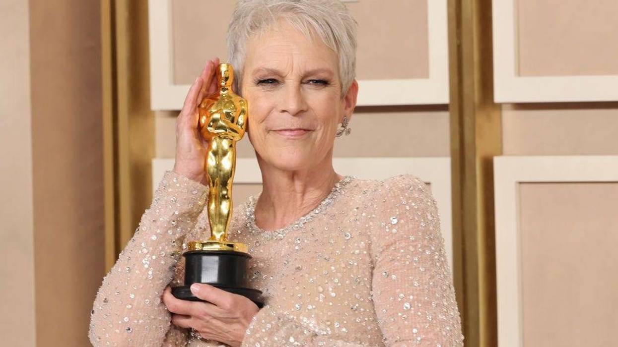 Jamie Lee Curtis, winner of Best Actress in a Supporting Role award for ‘Everything Everywhere All at Once’ poses in the press room during the 95th Annual Academy Awards at Ovation Hollywood on March 12, 2023 in Hollywood, California.