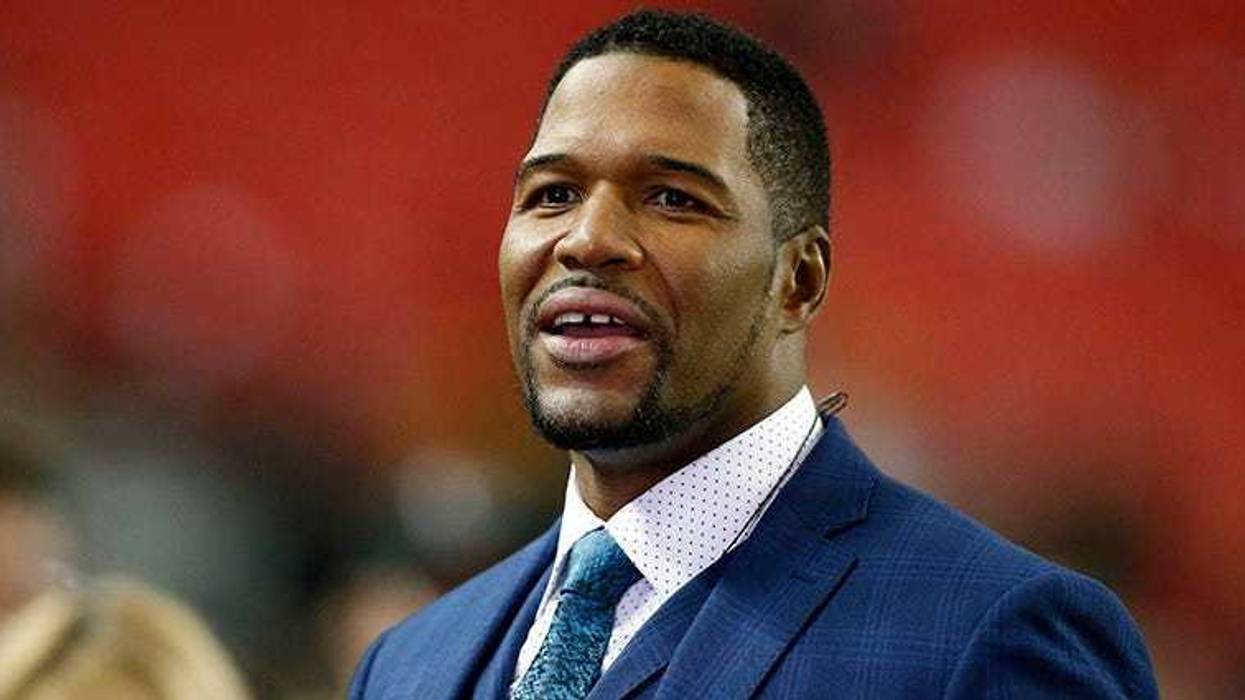 Jan 22, 2017; Atlanta, GA, USA; Media personality Michael Strahan at the 2017 NFC Championship Game between the Atlanta Falcons and the Green Bay Packers at the Georgia Dome. Mandatory Credit: Brett Davis-USA TODAY Sports