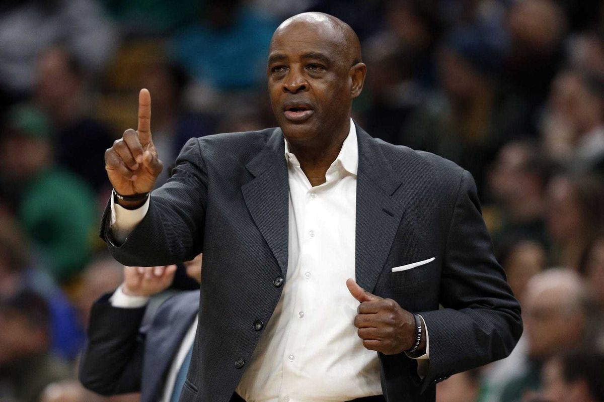 Jan 23, 2019; Boston, MA, USA; Cleveland Cavaliers head coach Larry Drew reacts on the side line during the first half Boston Celtics at TD Garden. Mandatory Credit: Greg M. Cooper-USA TODAY Sports